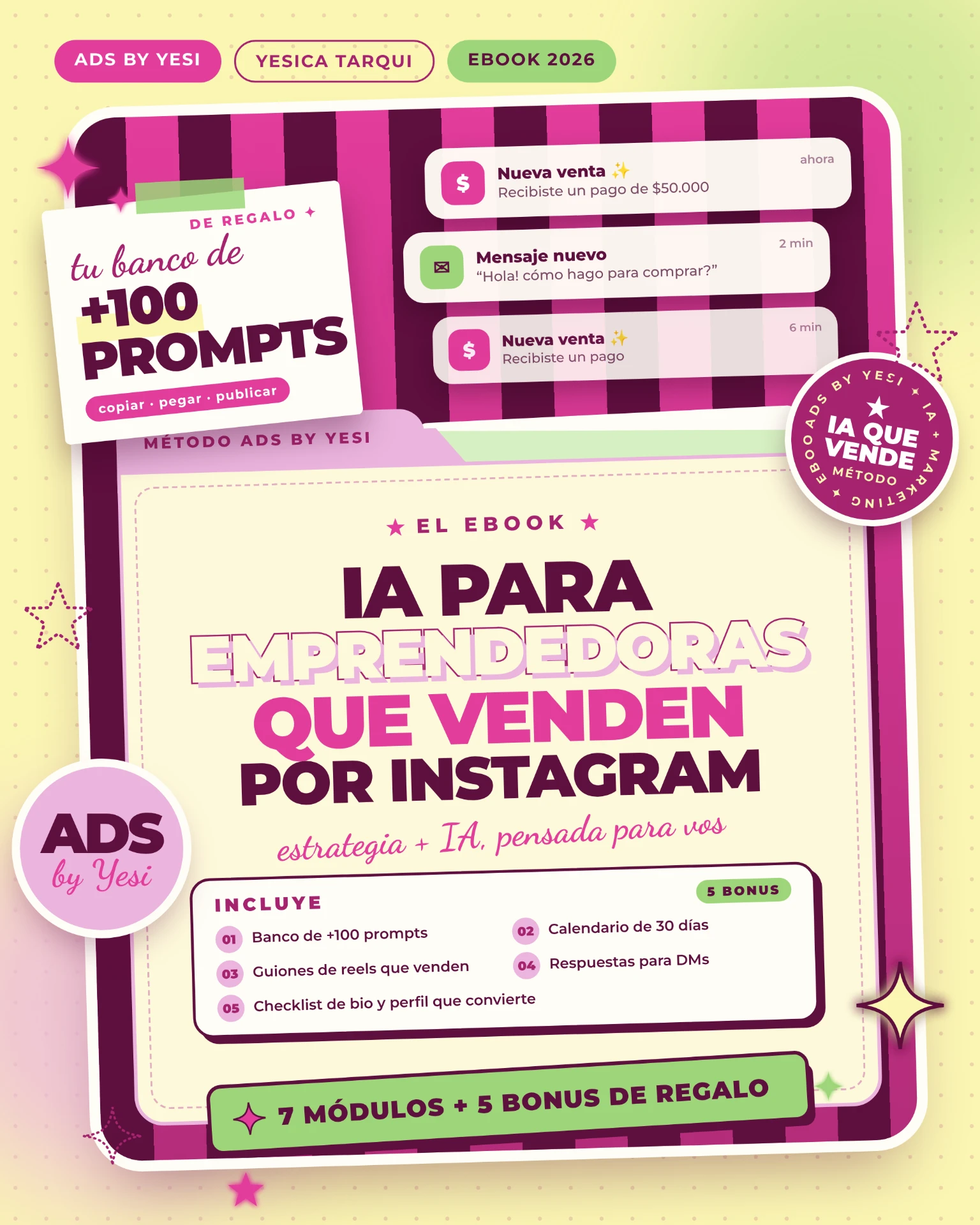 Tapa del ebook IA para emprendedoras que venden por Instagram